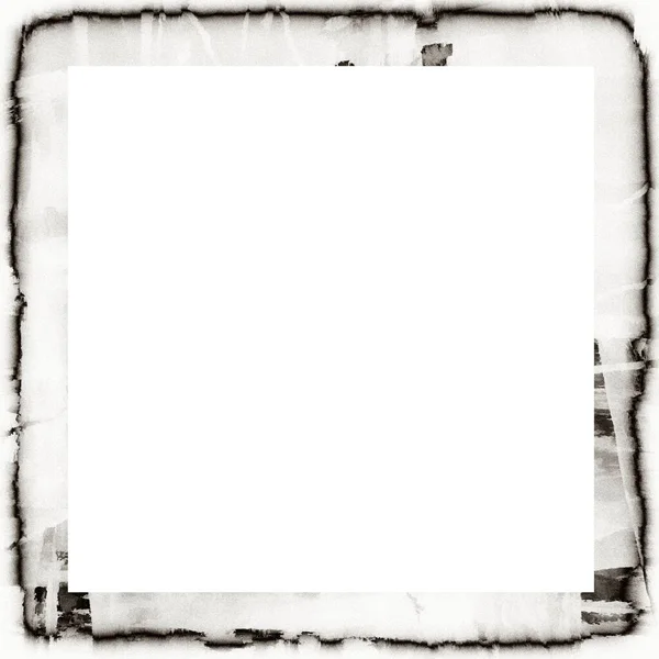 Nepořádek Grunge Akvarel Textura Černé Bílé Stěny Rám Prázdné Místo — Stock fotografie