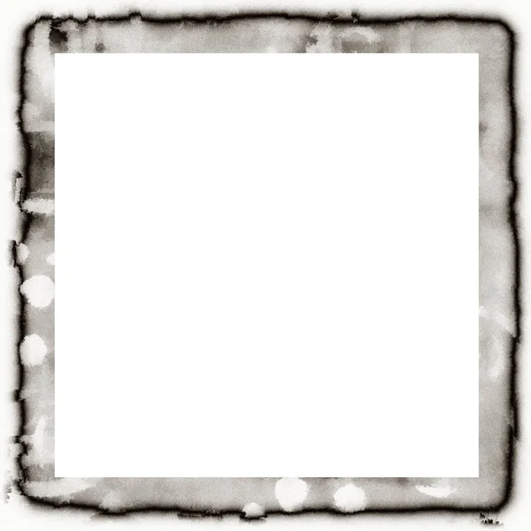 Grunge Kapající Akvarel Textura Černá Bílá Stěna Rám Prázdným Prostorem — Stock fotografie