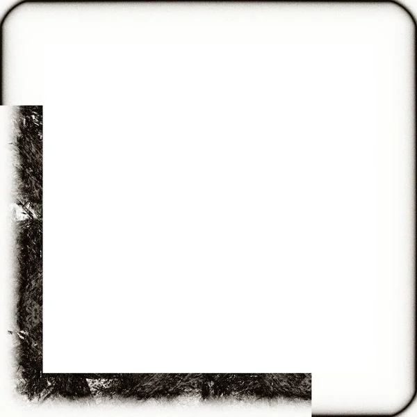 Grunge Rám Černá Bílá Textura Kopírovat Mezeru Uprostřed Pro Text — Stock fotografie