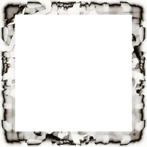 Grunge Frame Black White Texture Copy Space Middle Image Advertisement — Stock Photo, Image