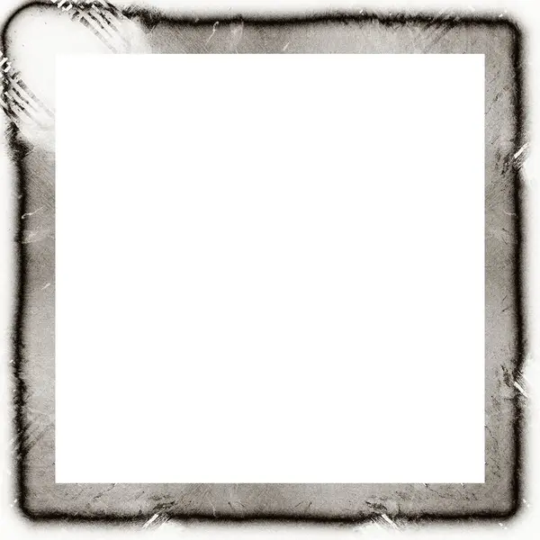 Grunge Frame Scratch Watercolor Effects Black White Texture Copy Space — Stock Photo, Image