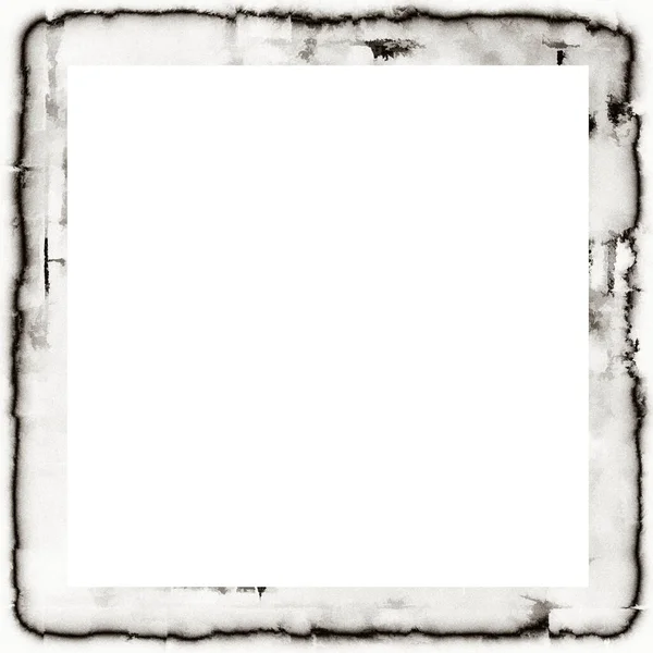 Grunge Υδατογραφία Υφή Μαύρο Και Άσπρο Πλαίσιο Τοίχου Κενό Κενό — Φωτογραφία Αρχείου