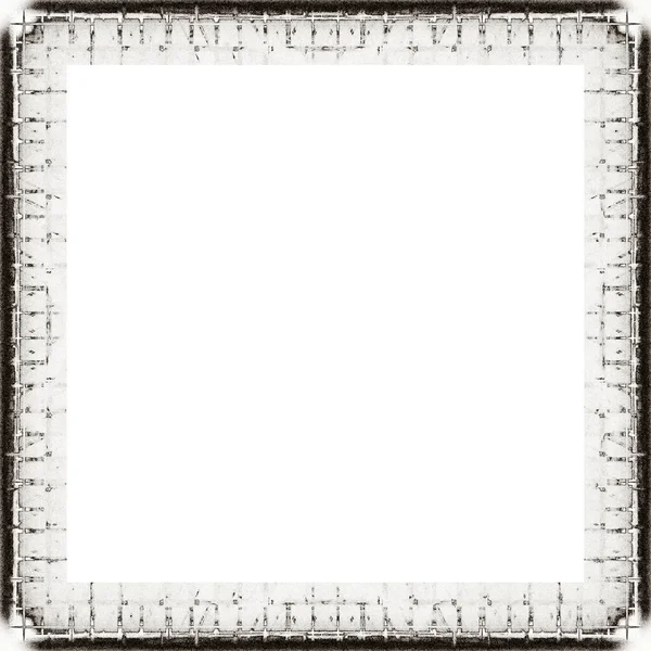 Grunge Frame Black White Texture Copy Space Middle Image Advertisement — Stock Photo, Image