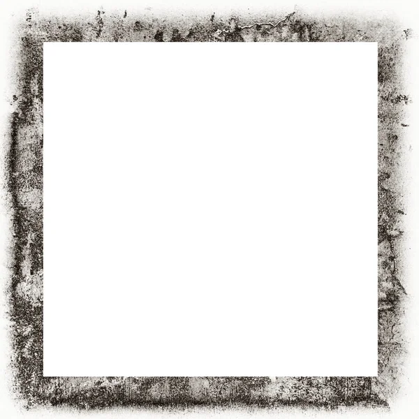 グランジ傷水彩テクスチャ黒と白の壁のフレーム ページまたは広告テキストの中央にスペースをコピー — ストック写真