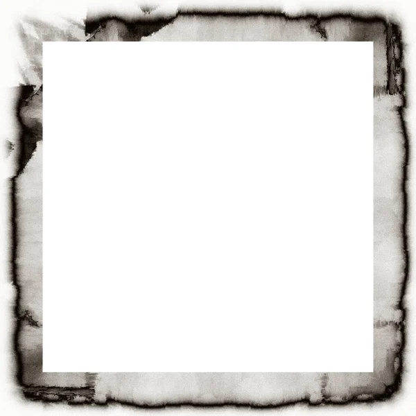 Grunge Frame Black White Texture Copy Space Middle Image Advertisement — Stock Photo, Image