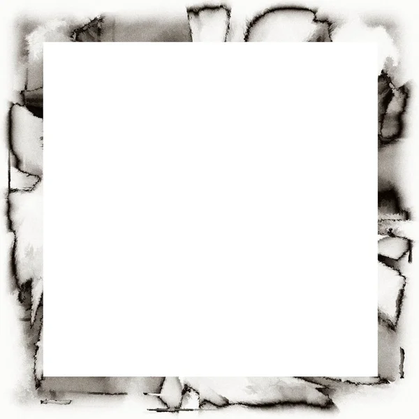粘糊糊的磨擦滴水彩质感黑白相间的墙壁框架 图像或广告文本中间的空格 — 图库照片