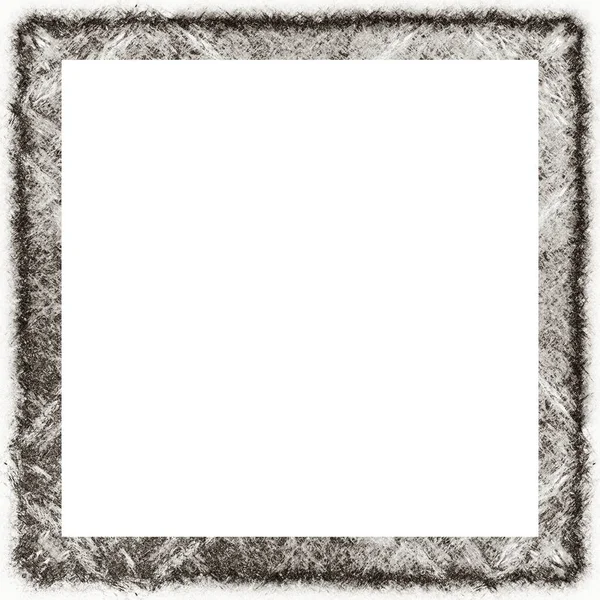 Grunge Frame Black White Texture Copy Space Middle Image Advertisement — Stock Photo, Image