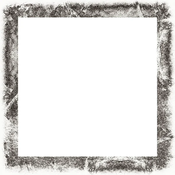 Cadre Grunge Texture Noire Blanche Espace Copie Milieu Pour Image — Photo