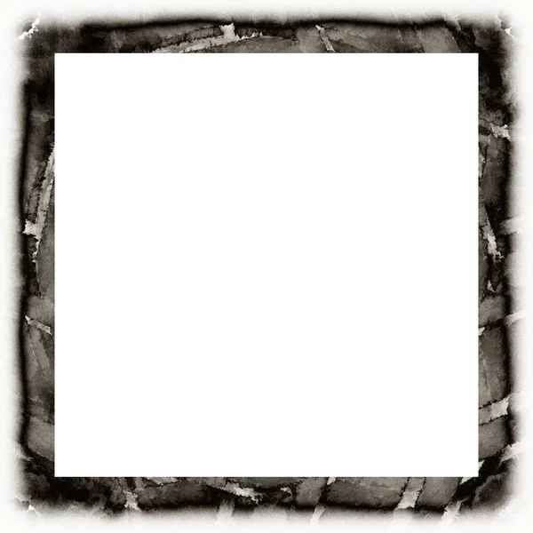 Grunge Frame Black White Texture Copy Space Middle Image Advertisement — Stock Photo, Image