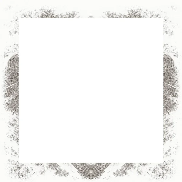 Grunge Frame Black White Texture Copy Space Middle Image Advertisement — Stock Photo, Image