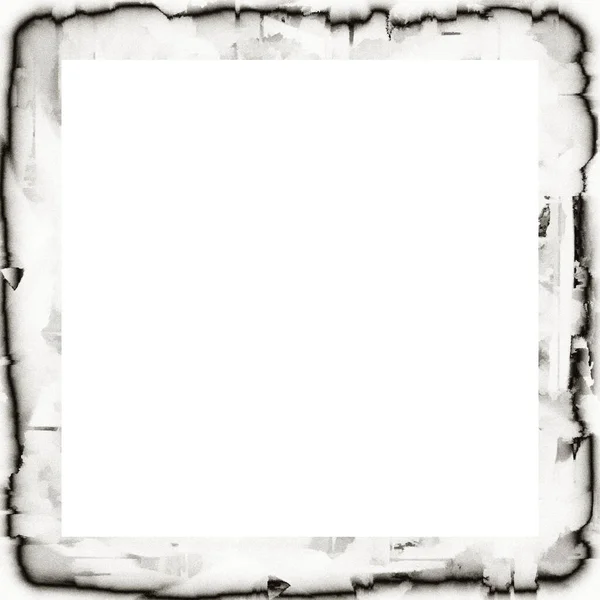 Grunge Frame Black White Texture Copy Space Middle Image Advertisement — Stock Photo, Image