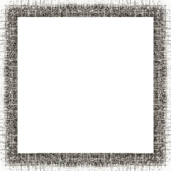 Grunge Frame Black White Texture Copy Space Middle Image Advertisement — Stock Photo, Image