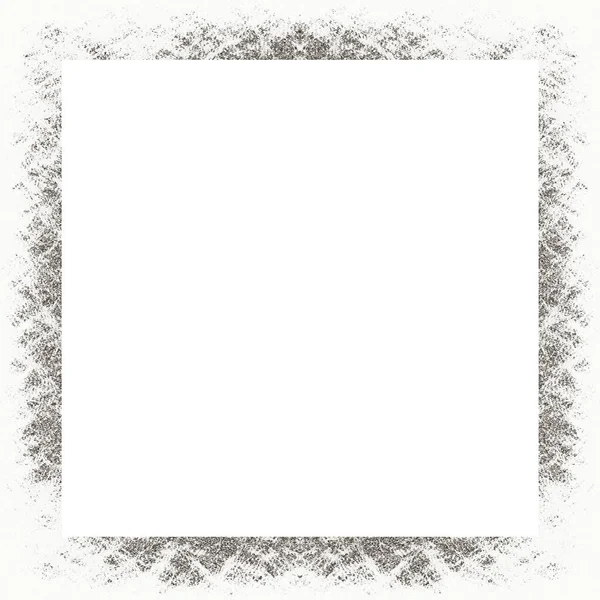 Grunge Frame Black White Texture Copy Space Middle Image Advertisement — Stock Photo, Image