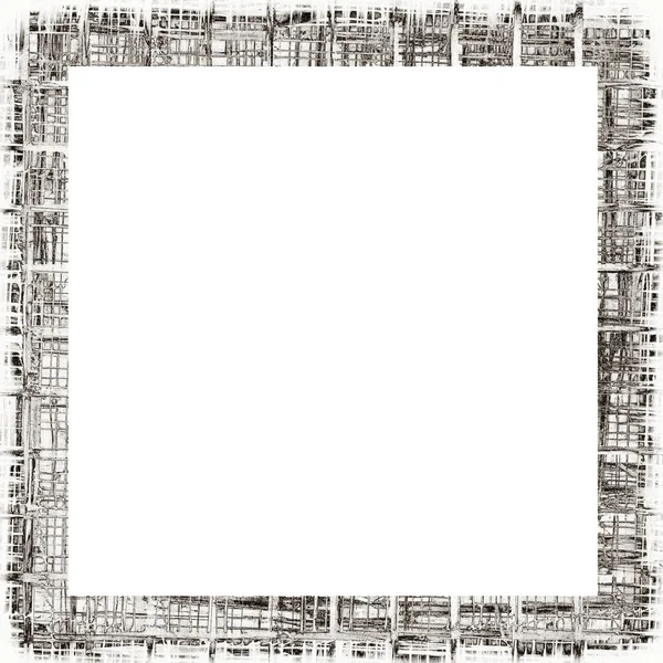 Grunge Arranhou Textura Aquarela Quadro Parede Preto Branco Copiar Espaço — Fotografia de Stock