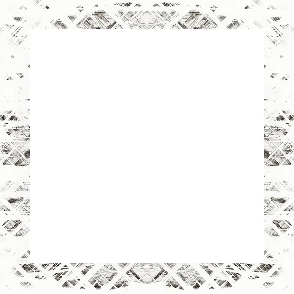 Grunge Frame Black White Texture Copy Space Middle Image Advertisement — Stock Photo, Image