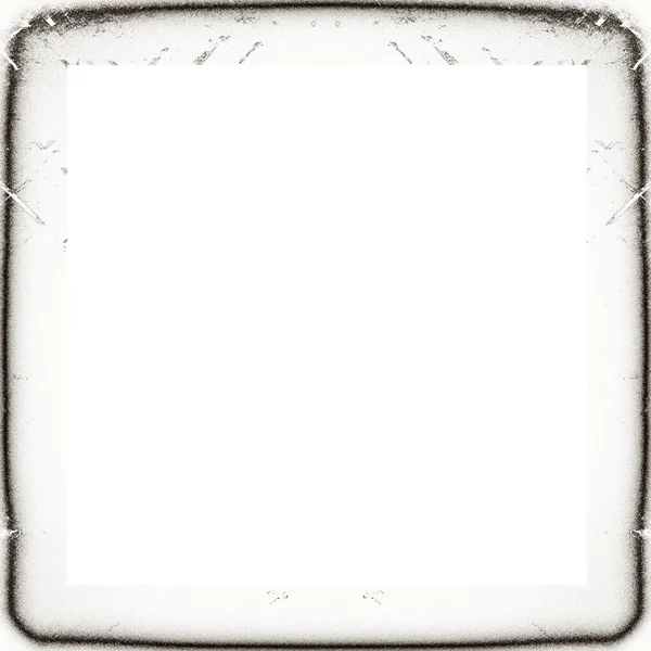 Grunge Frame Black White Texture Copy Space Middle Image Advertisement — Stock Photo, Image