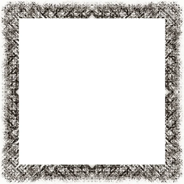 Grunge Frame Met Kras Aquareleffecten Met Zwart Wit Textuur Kopieer — Stockfoto