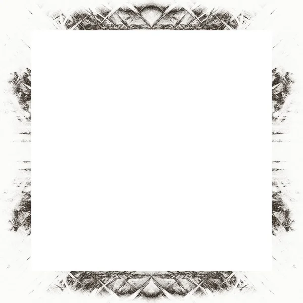 Marco Grunge Textura Blanco Negro Copie Espacio Medio Para Texto —  Fotos de Stock