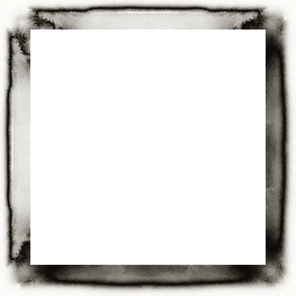 Cadre Grunge Texture Noire Blanche Espace Copie Milieu Pour Image — Photo