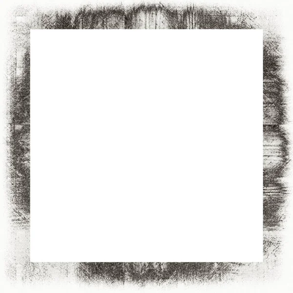 Cadre Grunge Texture Noire Blanche Espace Copie Milieu Pour Image — Photo