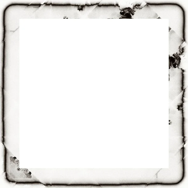 Chaotisch Grunge Watercolor Texture Black White Wall Frame Leere Fläche — Stockfoto