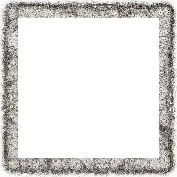 Grunge Frame Scratch Watercolor Effects Black White Texture Copy Space — Stock Photo, Image