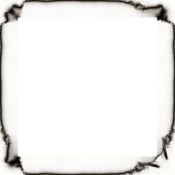 Grunge Frame Black White Texture Copy Space Middle Image Advertisement — Stock Photo, Image