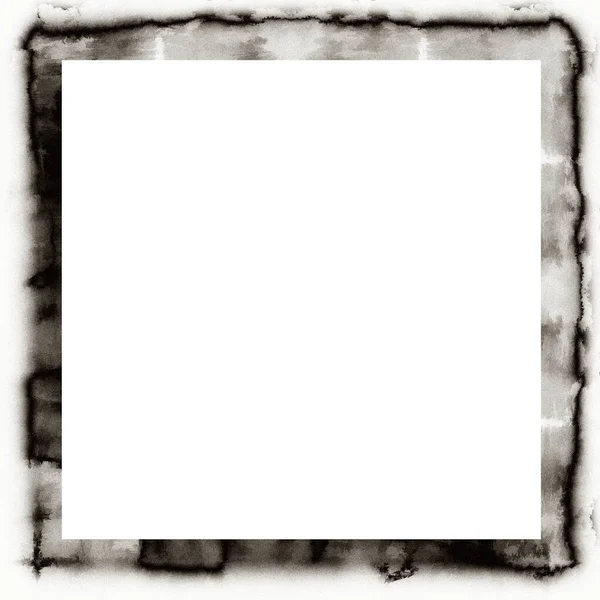 Messy Grunge Watercolor Texture Black White Wall Frame Empty Space Royalty Free Stock Images