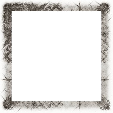 Çizik ve suluboya efektlerle siyah beyaz desenli Grunge çerçeve. Resim veya reklam metni için ortadaki alanı kopyala.   