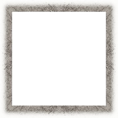 Çizik ve suluboya efektlerle siyah beyaz desenli Grunge çerçeve. Resim veya reklam metni için ortadaki alanı kopyala.   