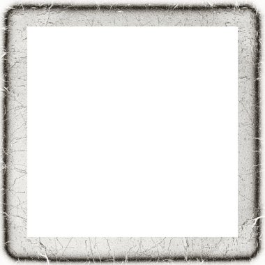 Çizik ve suluboya efektlerle siyah beyaz desenli Grunge çerçeve. Resim veya reklam metni için ortadaki alanı kopyala.   