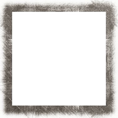 Çizik ve suluboya efektlerle siyah beyaz desenli Grunge çerçeve. Resim veya reklam metni için ortadaki alanı kopyala.   