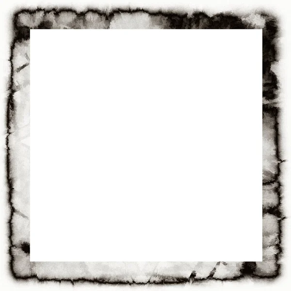 Grunge Στάζει Υδατογραφία Υφή Μαύρο Και Άσπρο Πλαίσιο Τοίχου Κενό — Φωτογραφία Αρχείου