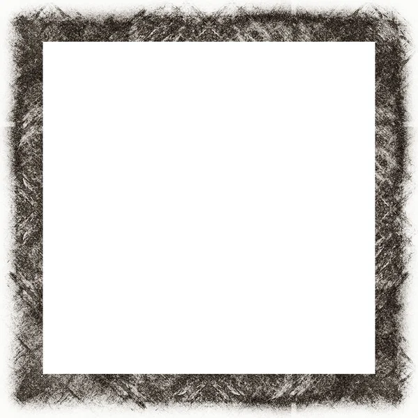 Cadre Grunge Texture Noire Blanche Espace Copie Milieu Pour Image — Photo