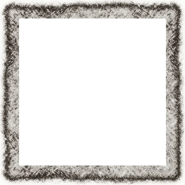 Grunge Frame Scratch Watercolor Effects Black White Texture Copy Space — Stock Photo, Image