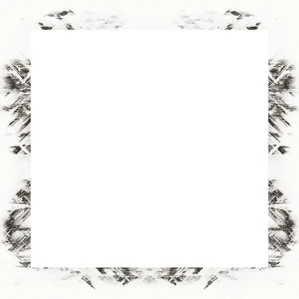 Grunge Frame Black White Texture Copy Space Middle Image Advertisement — Stock Photo, Image