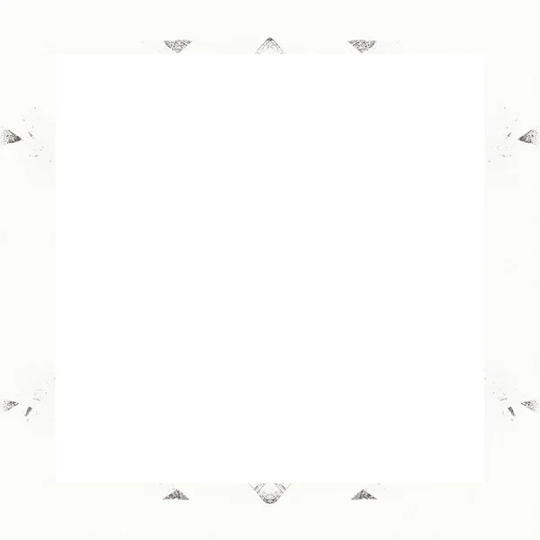 Grunge Rahmen Schwarz Weiße Textur Kopierfläche Der Mitte Für Bild — Stockfoto