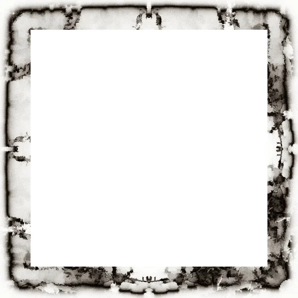 Grunge Frame Black White Texture Copy Space Middle Image Advertisement — Stock Photo, Image