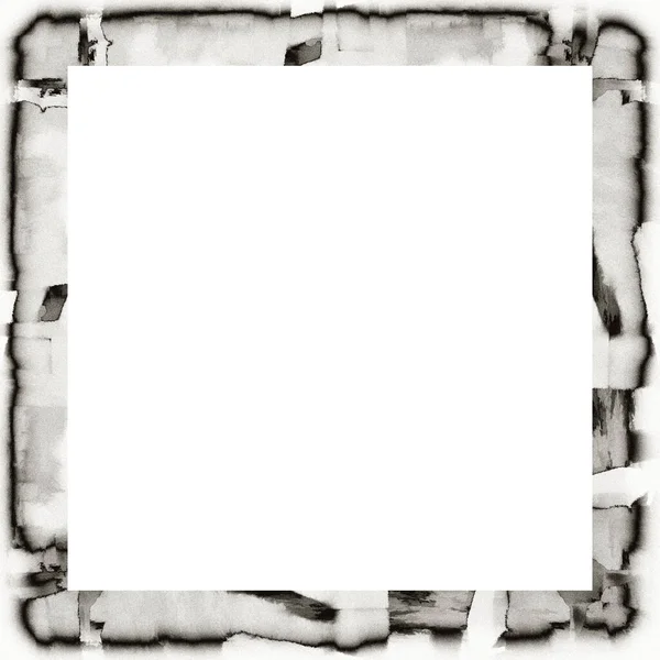 Grunge Frame Black White Texture Copy Space Middle Image Advertisement — Stock Photo, Image