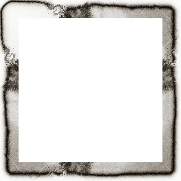 Grunge Frame Scratch Watercolor Effects Black White Texture Copy Space — Stock Photo, Image