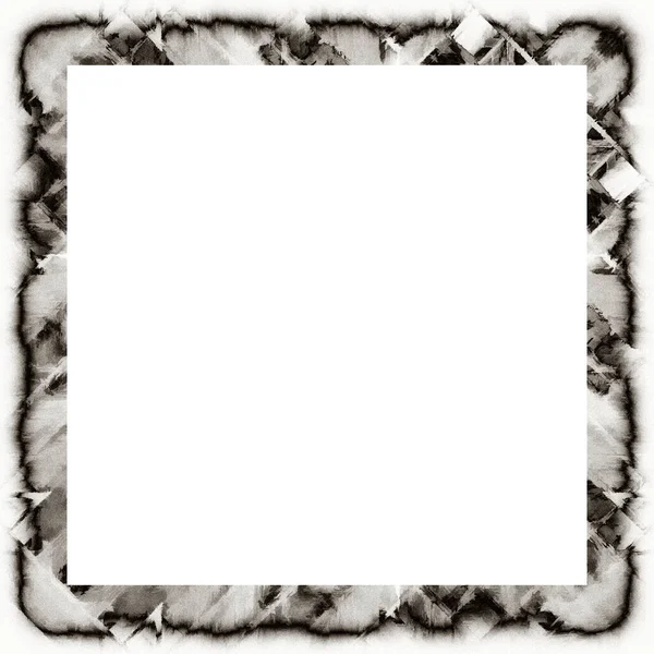 Grunge Salissant Goutte Goutte Texture Aquarelle Cadre Mural Noir Blanc — Photo