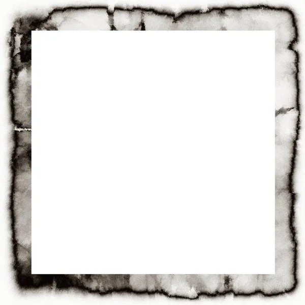 Grunge Goutte Goutte Texture Aquarelle Cadre Mural Noir Blanc Avec — Photo