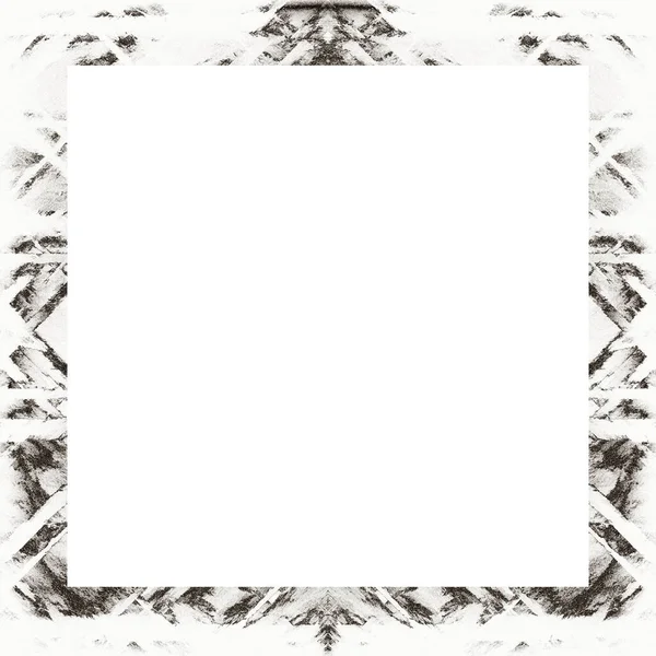 Grunge Frame Black White Texture Copy Space Middle Image Advertisement — Stock Photo, Image