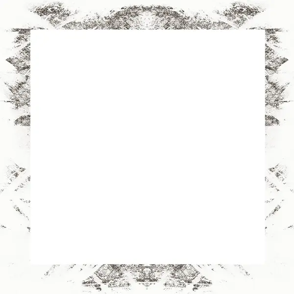 Grunge Frame Scratch Watercolor Effects Black White Texture Copy Space — Stock Photo, Image