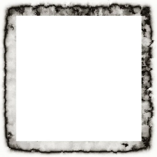 Grunge Goutte Goutte Texture Aquarelle Cadre Mural Noir Blanc Avec — Photo