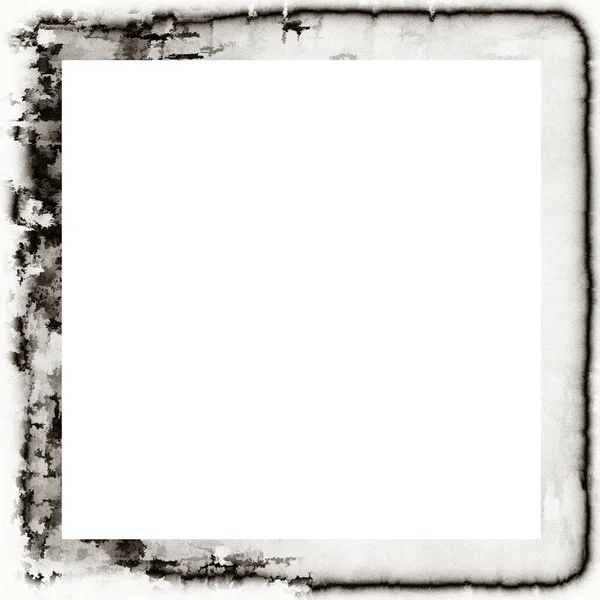 Grunge Bagunçado Pingando Textura Aquarela Quadro Parede Preto Branco Espaço — Fotografia de Stock