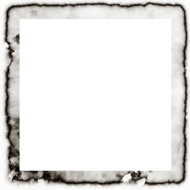 Grunge suluboya dokusu siyah-beyaz duvar çerçevesi ortası resim veya metin için boş alan ile damlıyor.  