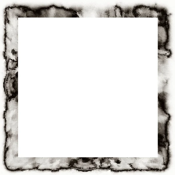 白色和黑色的墙壁框架 中间空空如也 用作图像或文字 — 图库照片