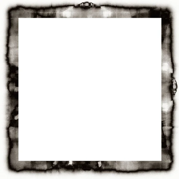 Grunge Kapanie Akwarela Tekstury Czarno Białe Ściany Ramki Pustym Miejscem — Zdjęcie stockowe