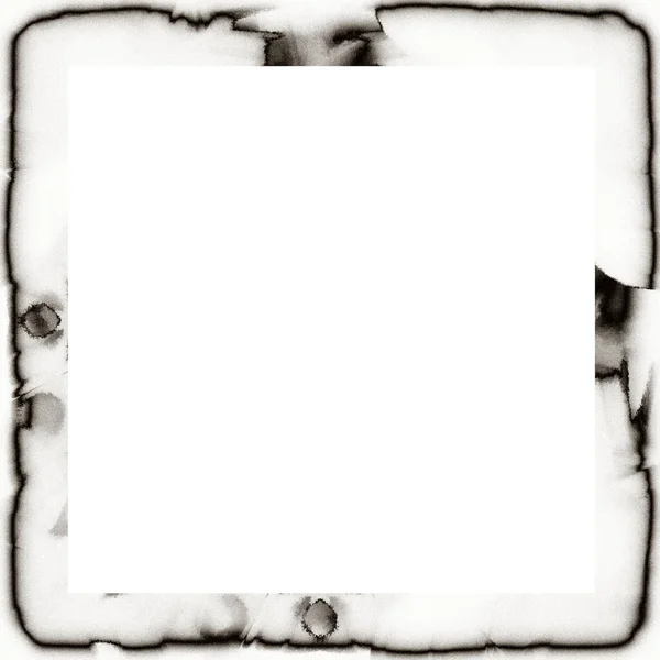 Régi Grunge Akvarell Textúra Fekete Fehér Fal Keret Üres Hely — Stock Fotó
